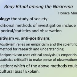 Nacirema body ritual