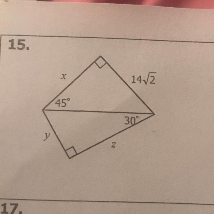 Triangles right special worksheet grade reviewed curated