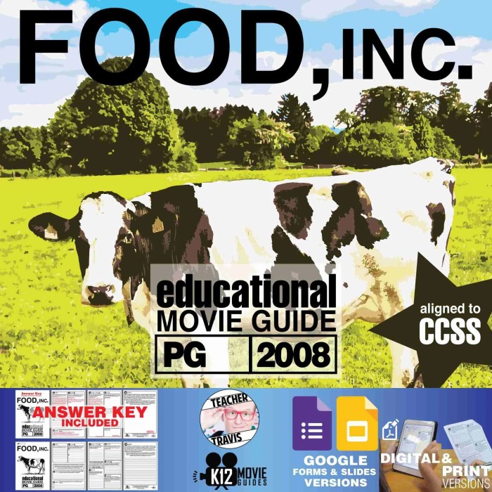 Food inc movie questions answer key