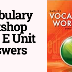 Vocab workshop level e unit 5 answers