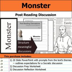 Monster by walter dean myers worksheets