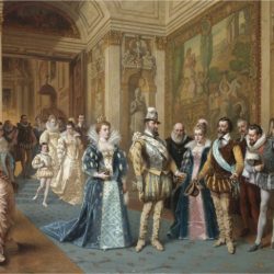 Henry iv receiving the portrait of marie de medici