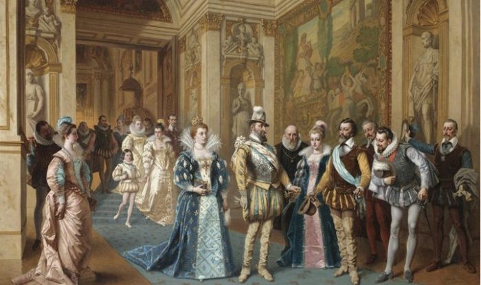 Henry iv receiving the portrait of marie de medici